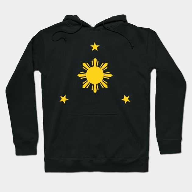 Philippines Sun and Stars Hoodie by airealapparel